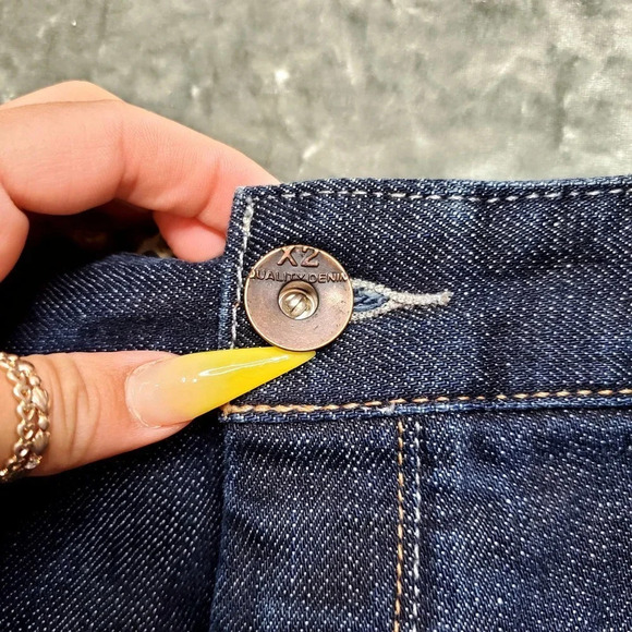 X2 Quality Denim Pencil Distressed Skirt - Picture 6 of 11